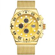 Ltd Edition Hand Assembled GAMAGES Capital Automatic Gold_ 5 Year Warranty & Free Delivery