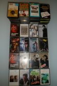 A collection of 40 x music cassette tapes.