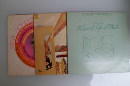 3 x Stevie Wonder vinyl records - Innervision etc.