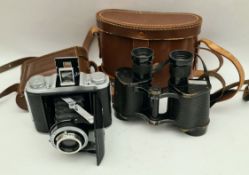 Military Binoculars & Agfa Camera