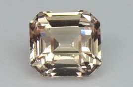 Peach Sapphire 1.25 Ct