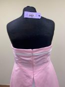 Prom Dress In Pink and White