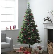 (R3) Trader’s Lot - Pallet Of Approx 12x Mixed Christmas Trees. To Include: 7ft Cashmere Pine Cone