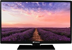 RRP £80.00. Polaroid 24” Television (P24RP0109A) With Remote Control. (No Legs). Unit Powers On. (P