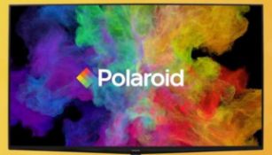 RRP ££349. Polaroid 43” 4K Ultra HDR Smart Television With Remote Control & Stand Attached. (P43UPA