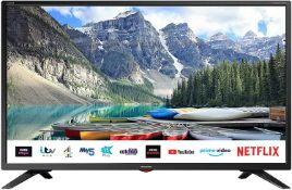 RRP £208.00. Sharp Aquos Harna /Kardan 32” Television With Remote Control (32BC3H). (No Legs). Unit