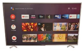 RRP £259.99. Polaroid 50” 4K Smart Television With Remote Control (P50OUAN2351U). (No Stand). Unit