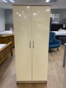 Brand New 2 Door Wardrobe In Cream/Oak