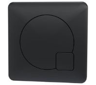ZZ-ULT-MDPB02 - Hudson Reed Matt Black Square Flush Plate. ...