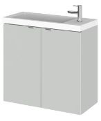 ZZ-ULT-OFG467 - Hudson Reed Hudson Reed Fusion 600mm Wall Hung Vanity ONLY, Mist Grey. ...