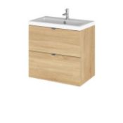 ZZ-ULT-MOC693 - Hudson Reed Natural Oak Wall Hung 600mm Cabinet. ...