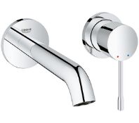 ZZ-GRO-19408001 - Grohe Essence 2 Hole Wall Mounted Basin Mixer Tap - Chrome. ...