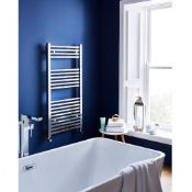 ZZ-KAR-SQR508C - Kartell MaxRail Squared Designer Towel Rail - 800mm x 500mm - Chrome. ...