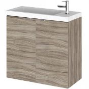 ZZ-ULT-OFF267 - Hudson Reed Fairford Union Driftwood 600mm Wall Hung Unit Only. ...
