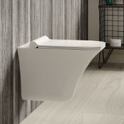 ZZ-ULT-NCT140 - Hudson Reed Grace Rimless Wall Hung Pan and Soft Close Seat - White. ...