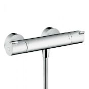 ZZ-HAN-13211000 - Hansgrohe Ecostat Thermostatic Exposed Bath Shower Valve - Chrome. ...