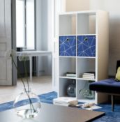 (P) RRP £60. Living Elements Clever Cube (2x4) Cube Storage Unit White Matt Finish (H1460x 760x 390