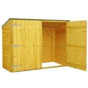 (5E) Shire Pent Bike Store – Assume Is Shiplap Bike Store 6x3ft RRP £320. (Unsure If Complete)