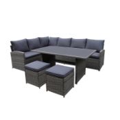 (P) RRP £700. Matara Corner Sofa Dining Set (SKU: 495043).