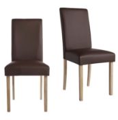 (5G) 2x Marcy Chair Chocolate (No Fixings)