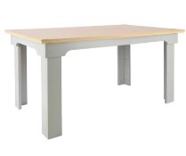 (2I) RRP £150. Diva Dining Table Oak / Grey (No Fixings). Lot Comes With Extra Leg Parts. (H)75 x (