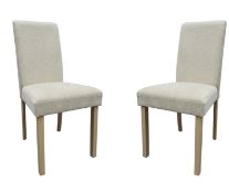 (2K) RRP £320. 4x Diva Dining Chair Ivory (With Fixings). (W)44.5 x (D)54.5 x (H)96cm