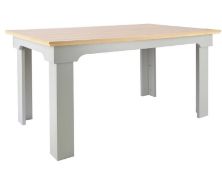 (P) RRP £190. Diva Dining Table Grey / Oak SKU: 575823. (L150x W90x H75cm). No Fixings In Lot. (Som