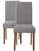(5G) RRP £160. 2x Diva Dining Chair Grey