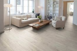 (P) 7x Egger Home Laminate Flooring Pack. 5x Oak Sedan. 1x Grey Elva Oak. 1x Toscolano Light Oak.