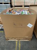 Wholesale Job Lot Pallet of New Mixed Lots Store Returns/Overstocks Stationary Toys ect