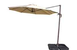 Banana Cantilever Parasol and Water Base - Ivory