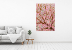 Signed original abstract painting Sakura II