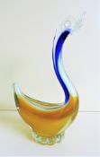 Vintage Murano Sommerso Glass Sculpture