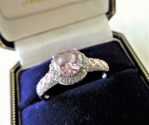 Sterling Silver 3.5 CT Topaz Ring New with Gift Pouch