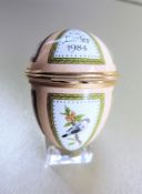 Halcyon Days Enamels Egg Easter 1984