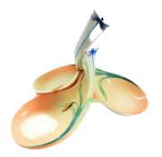 Large Franz Dragonfly Hors D'oeuvres Dish ' NEW UNUSED'