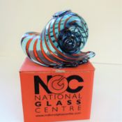 Hand Made Art Glass Shell Sculpture