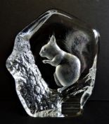 Mats Jonasson Squirrel Paperweight Sculpture 11cm High.