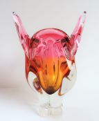 Murano Sommerso Organic Centrepiece Bowl