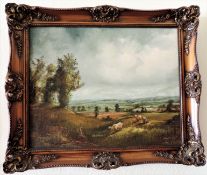 Original Oil on Canvas Landscape Signed by Artist Jack Mould c.1978.