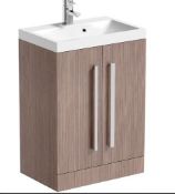 RRP £150. Orchard Wye walnut floorstanding vanity unit. Appears New Unused. Unit Only