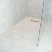 RRP £315. Orchard rectangular wet room tray former with linear end waste position. 1200 x 900mm. NE