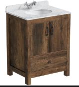 RRP £325. The Bath Co. Dalston floorstanding vanity unit. Appears New Unused. Unit Only
