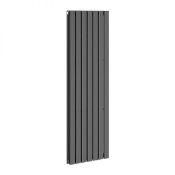 RRP £569. Vibe Double Mild Steel Designer Radiator 1800x525mm Ð Anthracite. Appears New & Complete