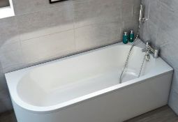 RRP £319. Orchard Elsdon right handed J shaped single ended bath 1700 x 750. Appears New unused.