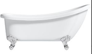 RRP £350. The Bath Co. Traditional single ended slipper bath 1550 x 750. Appears New Unused. No Dam