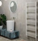 RRP£199. TERMA. Fiona - White Towel Radiators - H1380mm x W500mm. Appears New, Unused & No Damage S
