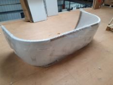 1 x Front Bath Panel For ÔDÕ Shaped Back to Wall Baths. Appears New Unused In Factory Wrap.