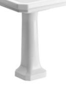 Whitechapel Full Traditional Basin Pedestal. Fits Most Traditional Basins. Appears New unused.