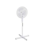 (11D) 7x Fan Items. 1x Arlec 18” 6 Blade Black Pedestal Fan. 2x Arlec 16” 3 Blade White Pedestal Fa